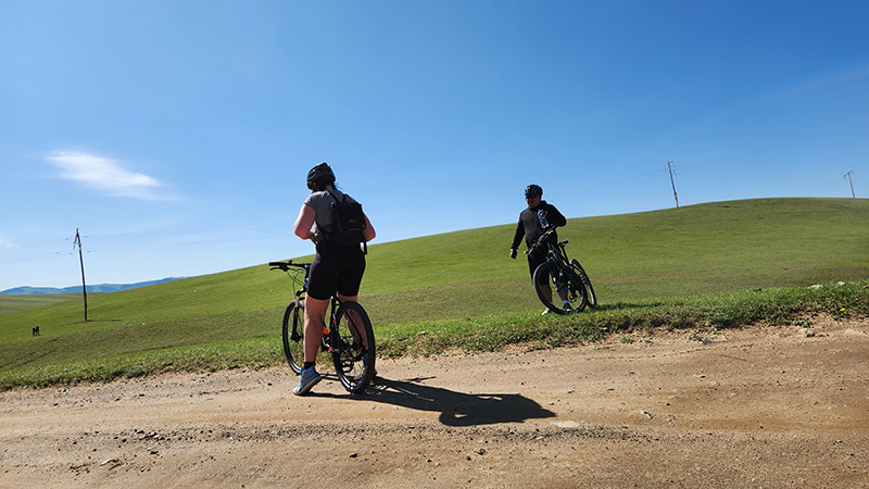 biking in Mongolia